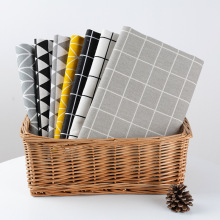 HF新款棉麻布料 印花亚麻布沙发家纺面料 和风棉麻抱枕靠垫布零剪