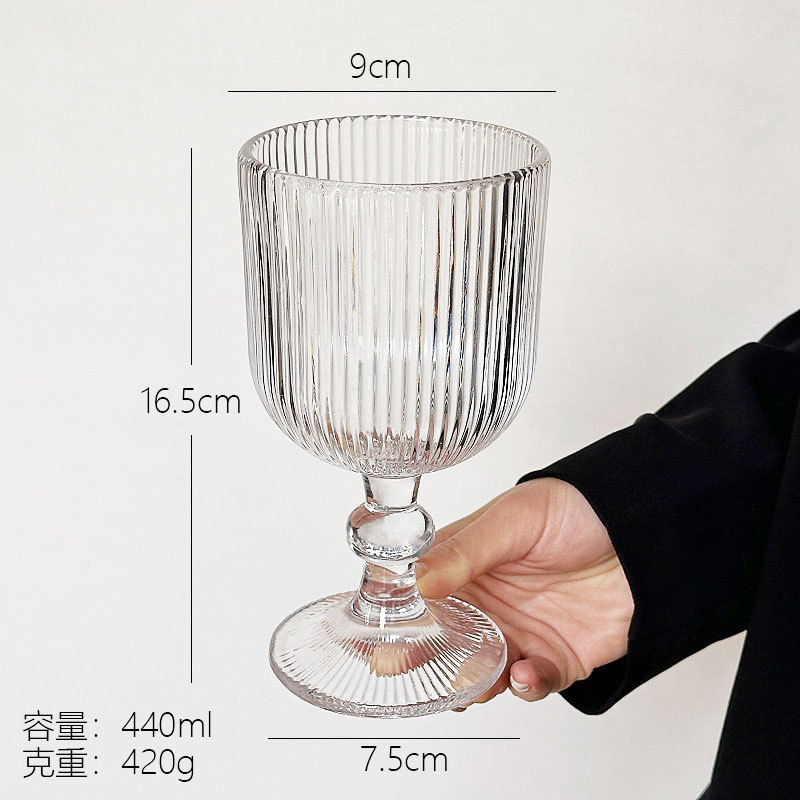 ins vaso de vidrio retro taza de vino vino taza de jugo taza de helado taza de bebida fría taza de agua