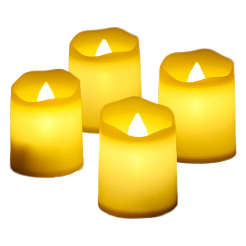 Fábrica directa onda boca LED vela electrónica creativa fiesta de cumpleaños decoración Halloween vela lámpara al por mayor