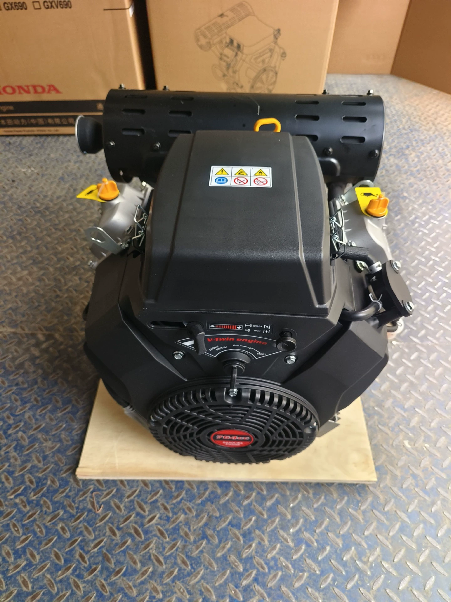 Двухцилиндровый бензиновый двигатель LC764CC мощностью 27 л.с., стабильная работа, строительная техника