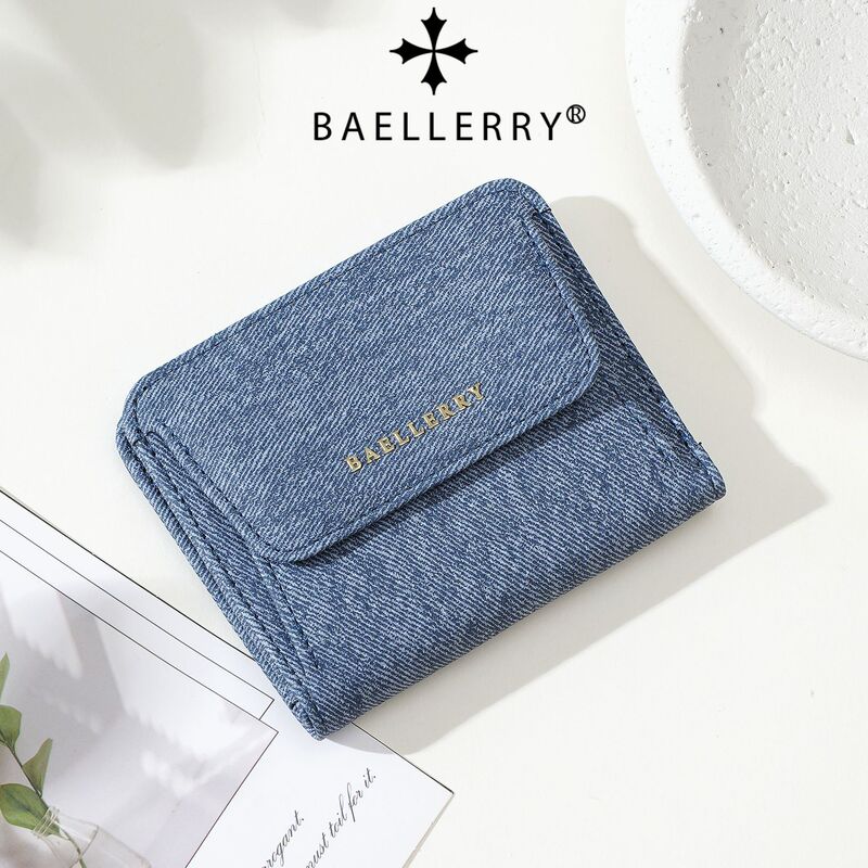 baellerry new Japanese-style women's short wallet, available on Amazon for cross-border sales, made of fabric, a minimalist coin purse and cardholder baellerry new Japanese-style women's short wallet, available on Amazon for cross-border sales, made of fabric, a minimalist coin purse and cardholder