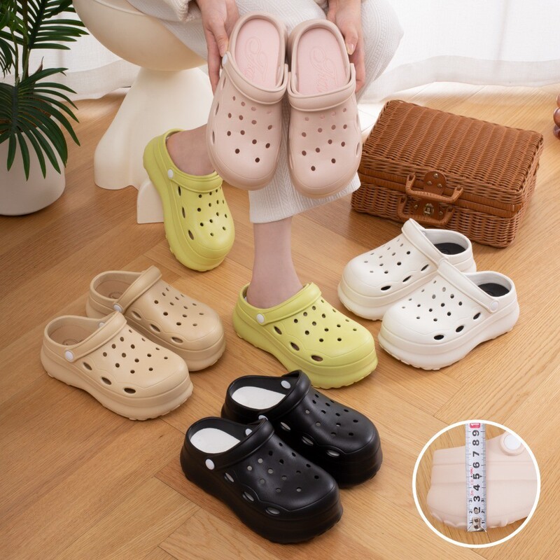 2025 Special Price Clogs Soft Sole Non-Slip Thick Sole Sandals Garden Shoes Nurse Shoes Beach Shoes Toe-Toe Slippers