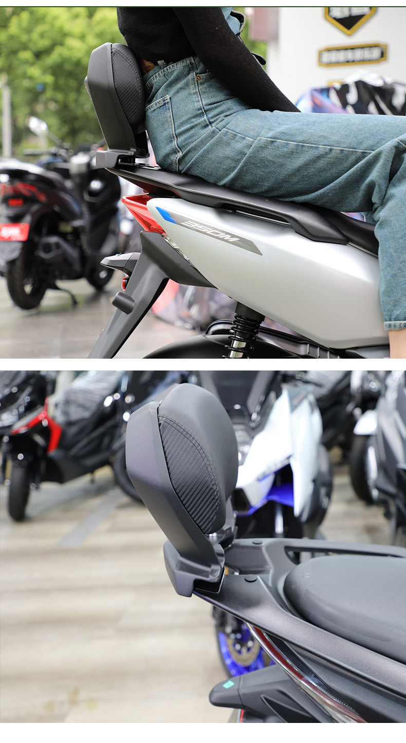 Zontes 350E Modified Backrest and Lumbar Support, 350D/350M Dedicated Rear Backrest Rack, 310m Backrest Non-Destructive Installation
