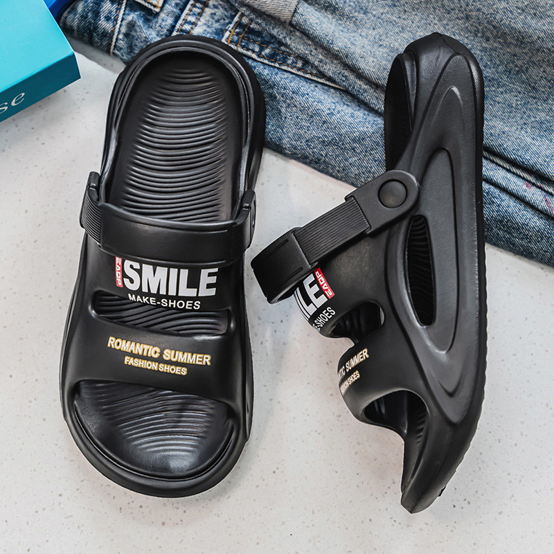 Zapatillas transfronterizas para hombre, ropa exterior de verano, plataforma antideslizante, zapatos de playa deportivos de ocio, sandalias de doble uso para estudiantes