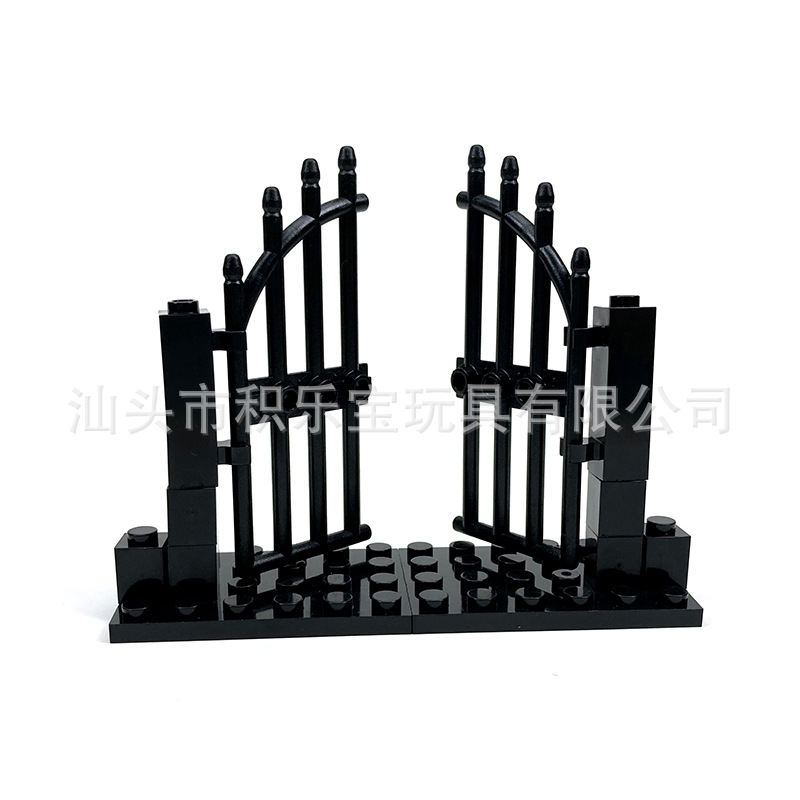国产小颗粒积木配件兼容42448建筑零件4x7栅栏大门铁门 0.1KG