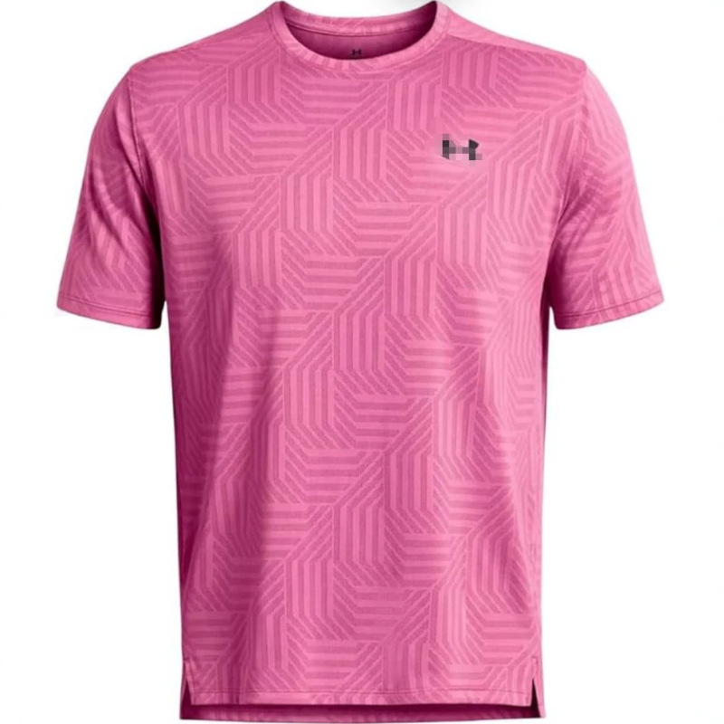 2026 Summer Ice Silk Quick-Drying Men's Sports Short-Sleeved Breathable Elastic Fitness T-Shirt Outdoor Running Sweat-Wicking Top
