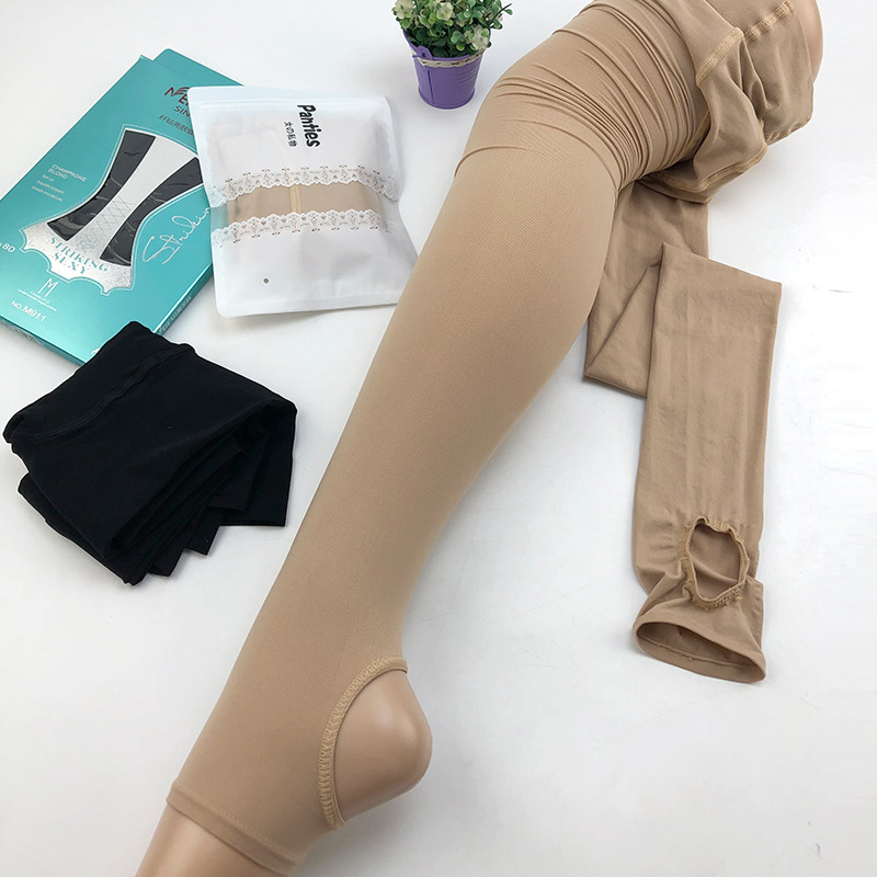 120D连裤袜缎面天鹅绒打底裤袜踩脚春秋丝袜高弹亮肤连裤袜
