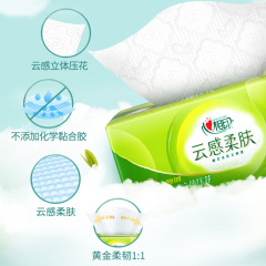 Heart to Heart Cloud Texture Soft Skin Tissue Paper M Size Bulk Dinner Napkins Toilet Paper Household Full Carton Face Tissue Wholesale