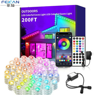 Christmas Symphony Eaves Light Cross-Border Smart App Waterproof Rgb Decorative Atmosphere Light Indoor Garden Light Led String Light