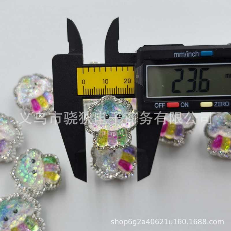 重工合金镂空四通亮闪可爱云朵草莓直孔珠DIY手机链钥匙扣串珠笔|undefined
