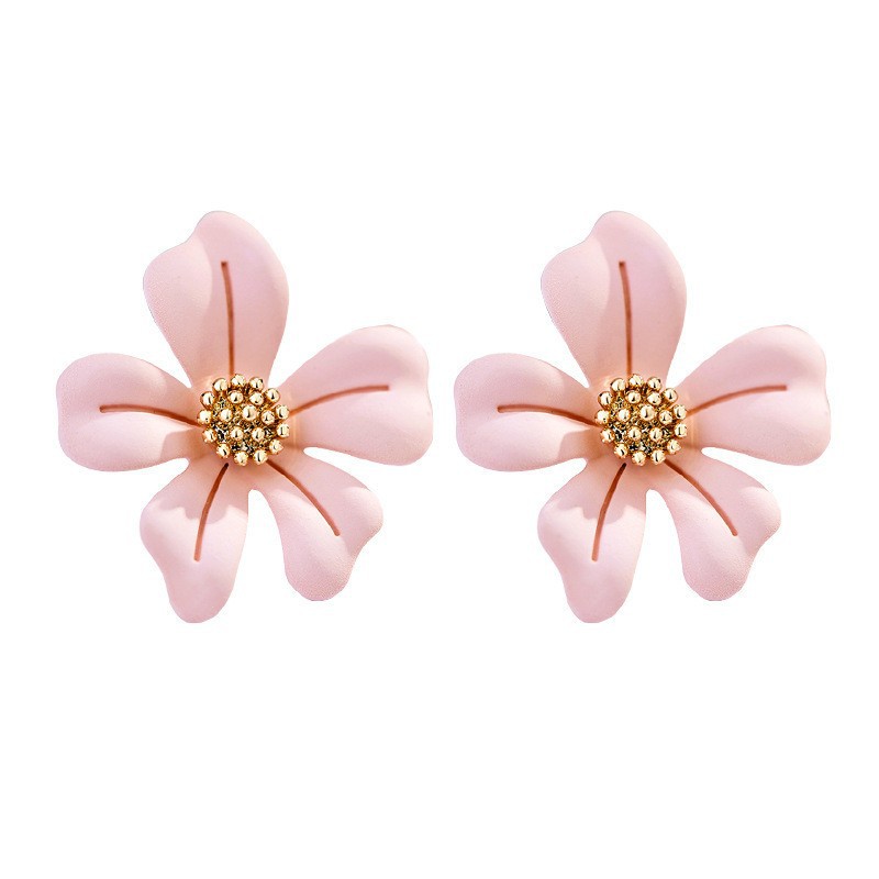 Summer flower earrings-pink