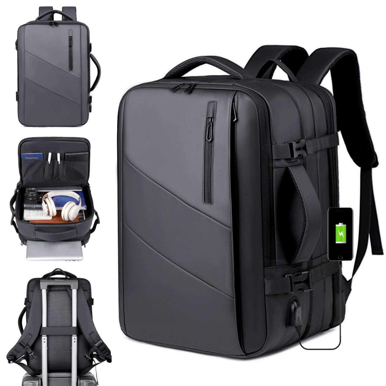 New multifunctional large-capacity business backpack, laptop bag, waterproof travel commuter school bag backpack