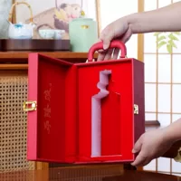 Прямые продажи кожаных коробок для алкоголя от производителя, индивидуальное производство и дизайн различных высококлассных подарочных коробок для алкоголя.