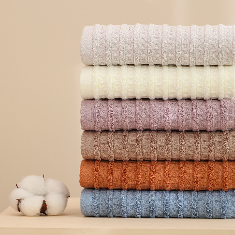 340g full cotton bath towel 70*140 plain soft absorbent large bath towel cotton embroidery ogo factory outlet