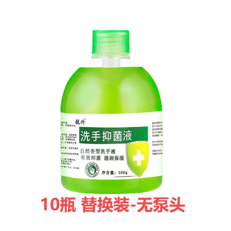 【10本入りフルボックス】Longsheng 抗菌手指消毒剤 500g フレグランス アロエベラ 抗菌 家庭用 手をきれいにし、保湿します|undefined