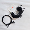 Base high elastic hair rope with pigtail for adults, human head, hair accessory, 5 pieces, South Korea