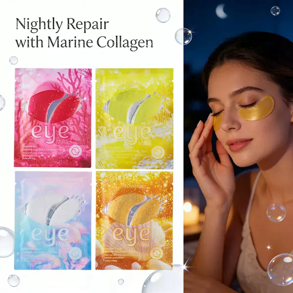 Kormesic Ocean Series Collagen Eye Mask Eye Mask Hydrating Care Eye Circle Cross-Border Wholesale