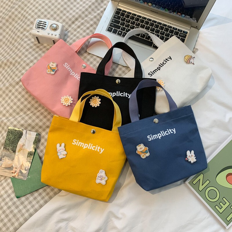2026 Spring New Style Canvas Small Handbag for Women, Cute and Simple Shopping Bag, Fashionable Gift Bag, Handbag 2026 Spring New Style Canvas Small Handbag for Women, Cute and Simple Shopping Bag, Fashionable Gift Bag, Handbag