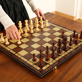 Chess Magnetic High-End Solid Wood Foldableing Chessboard Kidsren's Entry-Level Adult Competition Special Extra Large Chess
