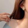 Advanced woven earrings, small design zirconium, light luxury style, high-quality style, micro incrustation, trend of season