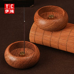 家用香插木质迷你小香插旅行香座香托熏香多孔线檀香炉