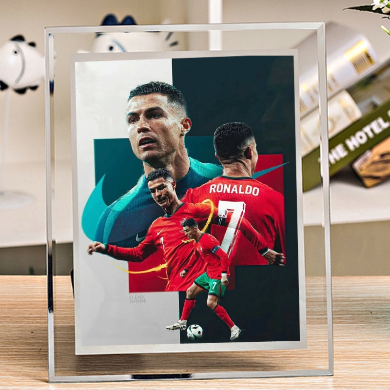 Ronaldo Ronaldo Ronaldo diy photo frame picture diy photo table dormitory desktop star should help the surrounding