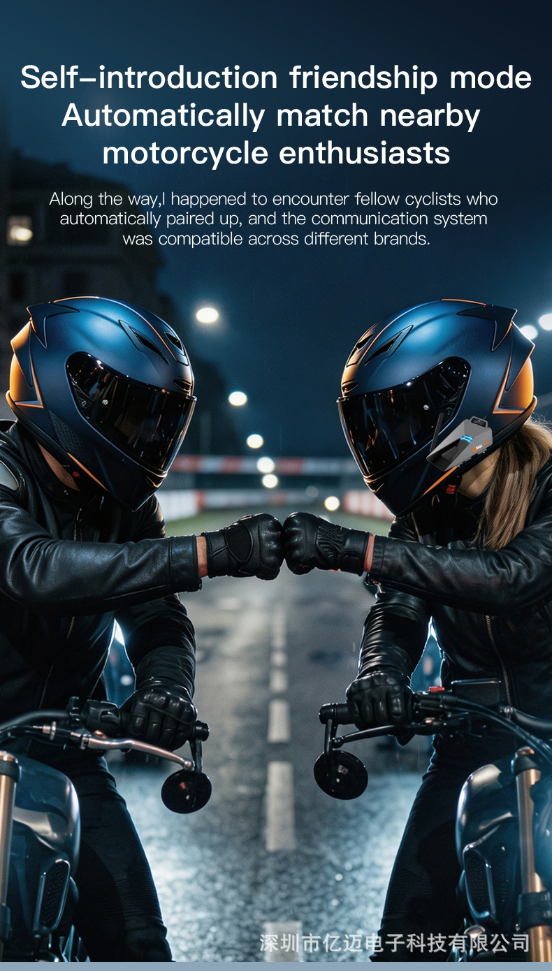 In-Stock Foldable Antenna Helmet Headset K22 for Motorcycle Riding, 1500m Intercoms, Cross-Brand Compatibility, Third Generation