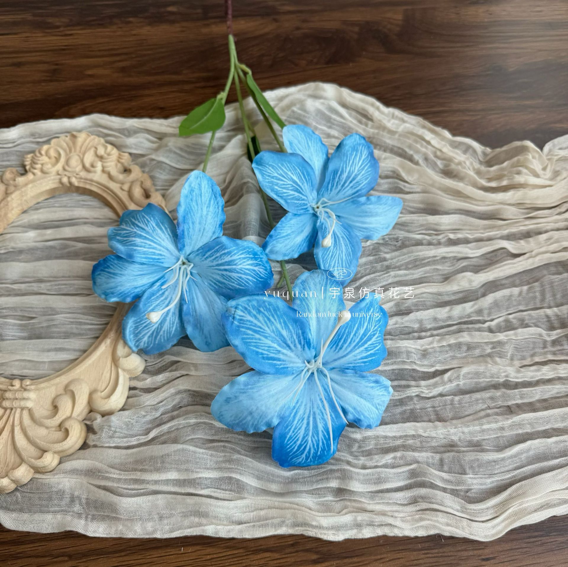 파란색
