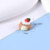 Small resin, cream food play, handle with accessories, handmade, bread