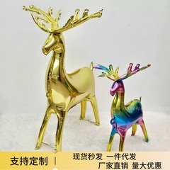 クロスボーダー エルクバルーン 立体そりセット トナカイ クリスマスデコレーション パーティーテーマアレンジメント アルミフィルムバルーン