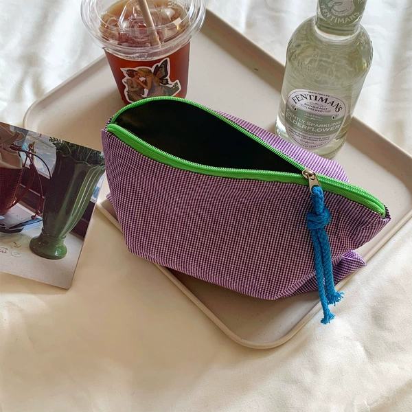 Purple organizer bag