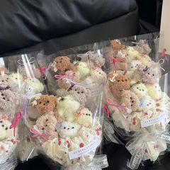 修狗花束毕业季花diy礼物生日小狗送情侣闺蜜创意可爱小众扭扭棒