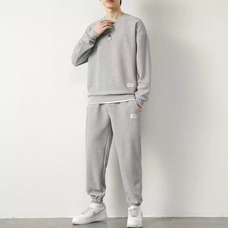 Мужской спортивный костюм на весну: oversize толстовка и джоггеры, досуг, размеры от M до 5XL