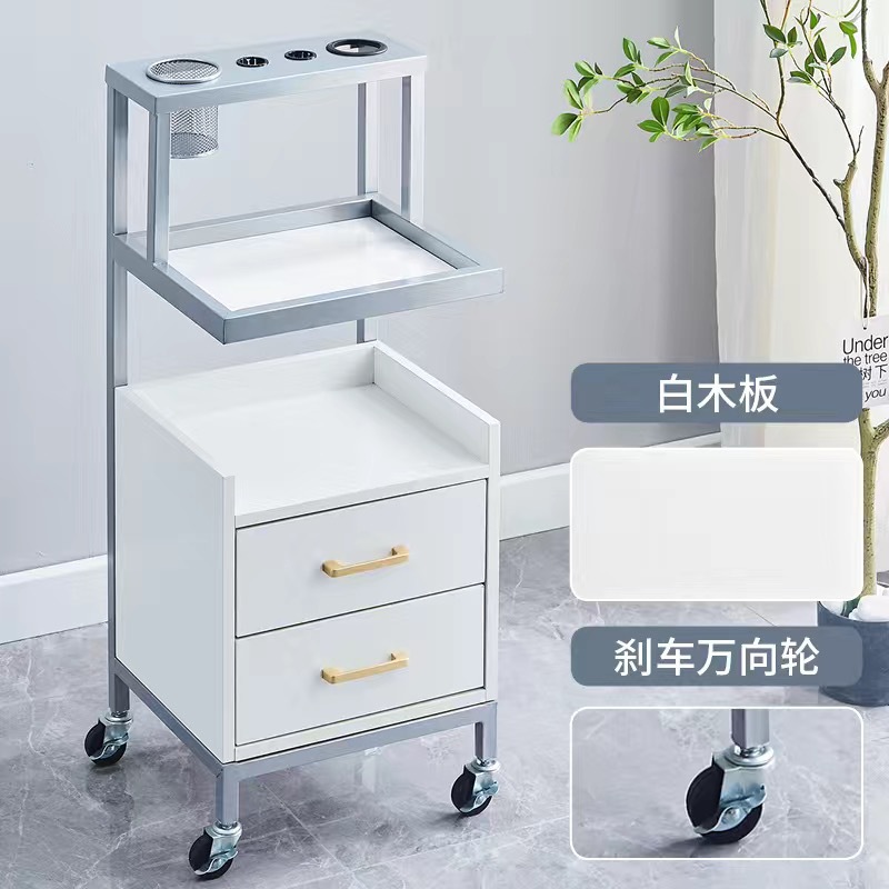 Barbería gabinete salón de peluquería tablero de herramientas barbería tablero de herramientas tablero de corte de pelo gabinete multifuncional estante carro pequeño