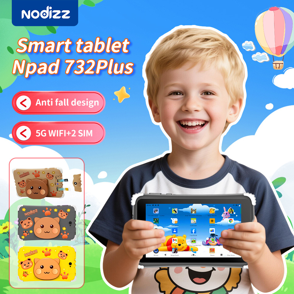 inch tablet 2025-yilgi Chegaralararo Yangi Ikkita SIM + WiFi Kartani O'rnatish Bolalar Planshet Kompyuteri 7 dyuymli KIDS Planshet O'quv Mashinasi