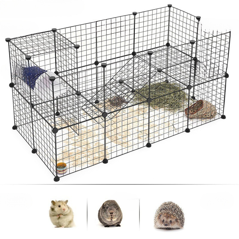 diy宠物魔片笼 猫笼子围栏栅栏自由组合拼接别墅片豚鼠兔自制鸟笼|undefined