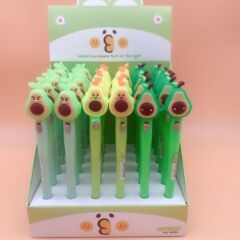 Creative cartoon neutral light pen, avocado light pen, cute study stationery office signature pen light pen