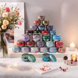 蜡烛;冰桶、冰夹;金属罐