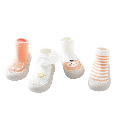 Baby floor shoes and socks 2024 spring new rubber-soled non-slip newborn toddler shoes children's socks men's and women's floor shoes