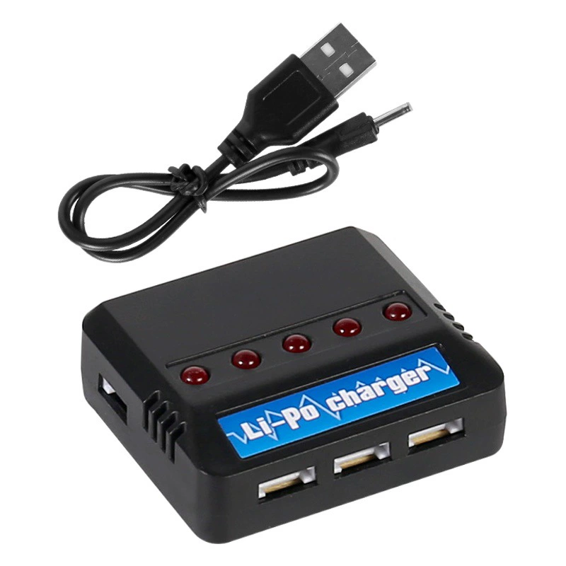 Литиевая батарея 3,7 В с несколькими зарядками для беспилотных летательных аппаратов X5C, аксессуары, USB-зарядное устройство, одно перетаскивание, пять зарядных устройств