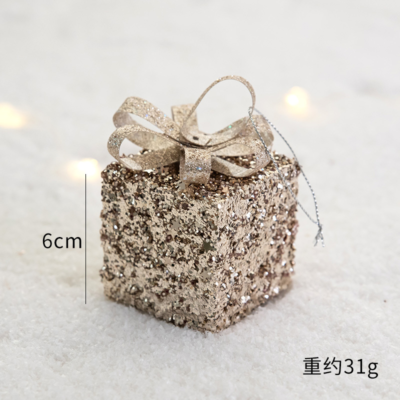 NUCHI decoración navideña transfronteriza bola de Navidad pintada bastón colgante de árbol de Navidad adorno de Navidad pequeño colgante