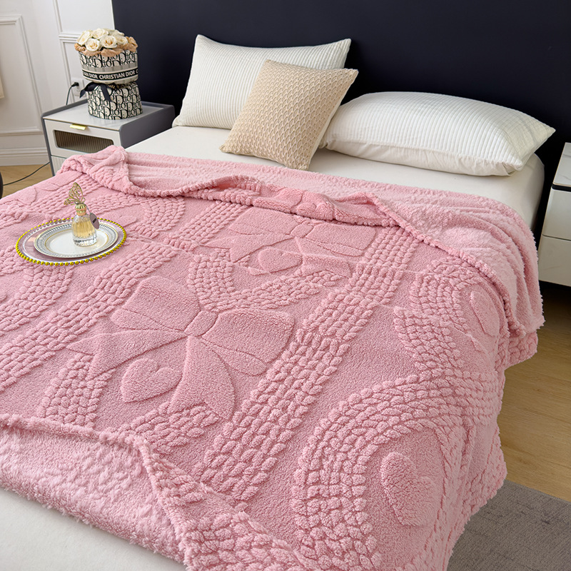 2025 nueva capacidad de funcionamiento Manta de jacquard de terciopelo de algodón Shu de doble cara Manta de sofá suave y agradable para la piel Manta de siesta de oficina con cubierta de aire acondicionado