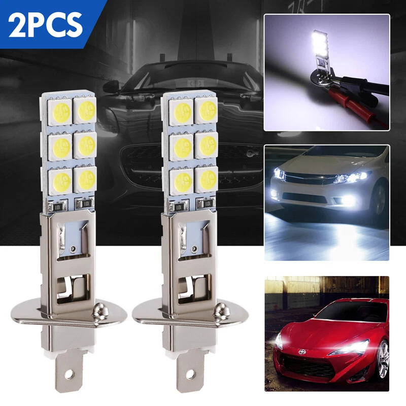 Lámpara de automóvil de comercio exterior LED H1 lámpara de niebla LED H1-12SMD-5050 chip brillante anti niebla LED lámpara de niebla image 1