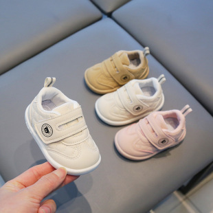 Baby boy soft bottom toddler shoes baby spring and autumn board shoes 0-2 years old single shoes children's non-slip sports shoes