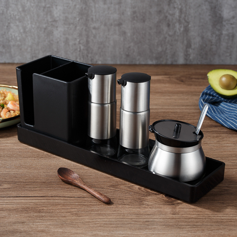 큰 수저와 젓가락 트레이 세트 C (115 스틸 x 2 + 캔)