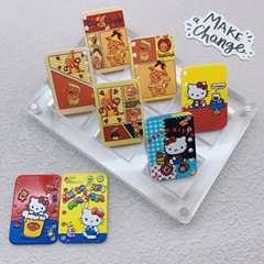 新しいアクリルレリーフ両面 KT 猫シリーズ模造ブックページペンダント DIY ビーズ携帯電話チェーンジュエリーアクセサリー