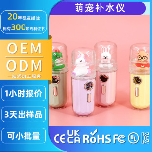 Customizable Household Charging and Hydrating Instrument Handheld Skin Test Beauty Instrument Humidifier Hydrating Instrument Facial Steamer Spray Machine