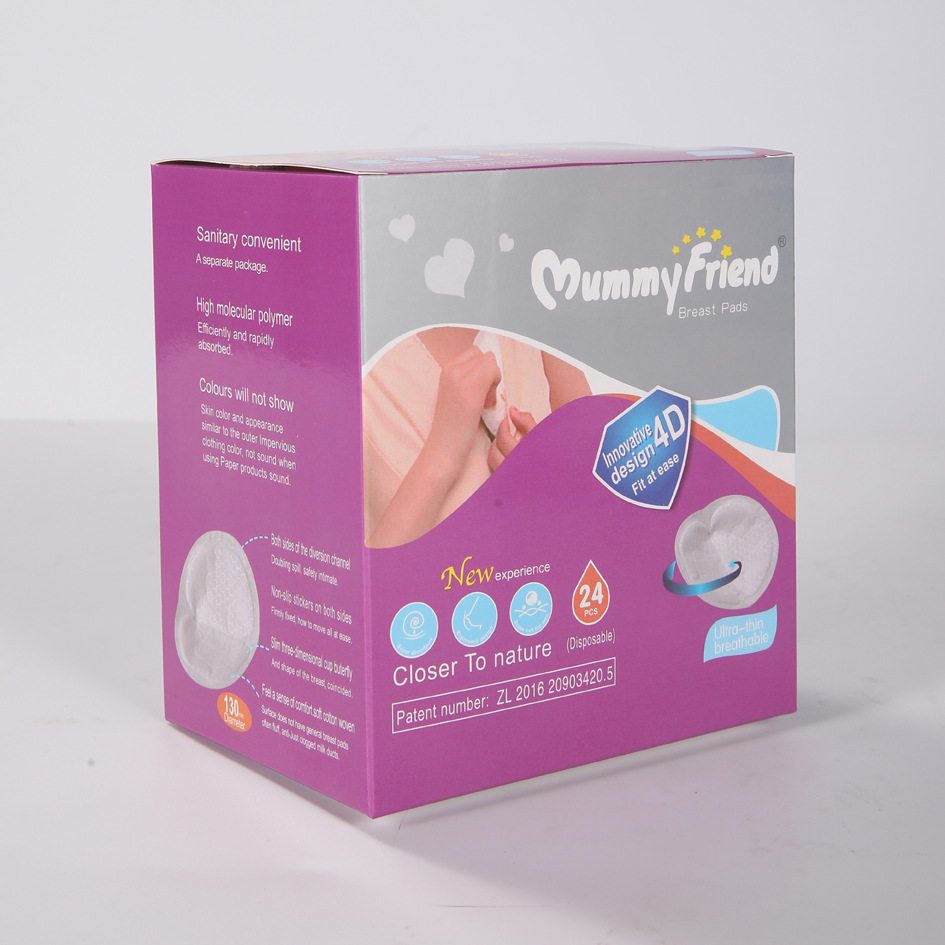 Cross-Border Supply and Export of 48-Piece and 24-Piece Bags of Disposable Breathable Three-Dimensional Anti-Leakage Breast Pads for Pregnant Women, Wholesale Postpartum