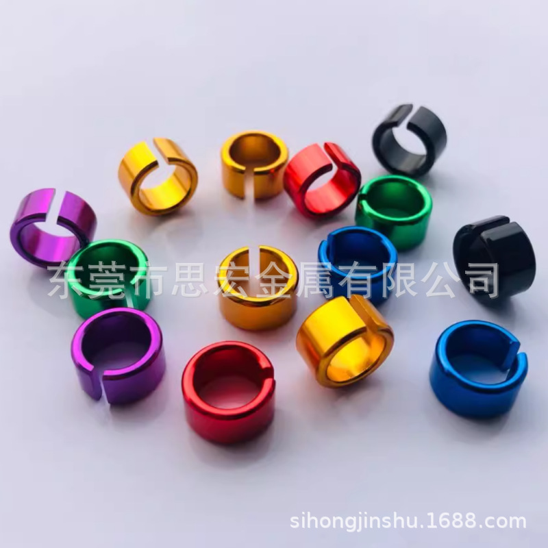 鸽子脚环 金属铝环开口环 直筒小口径2-16mm鸟用脚环多色脚圈批发