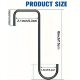 Cross-border Metal Hook Balcony Flower Basket Gardening Hook Flat Hook Bird Feeder Hook Hanging Basket Fence Hook